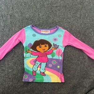 Y2KNickelodeon Pink and Blue Kids Shirt